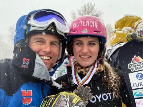 Ramona Hofmeister Bronzemedallie Snowboard WM Parallel Slalom Park Ciy Utah